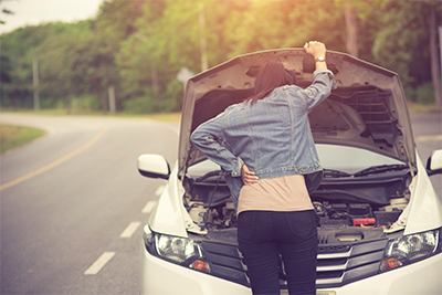 Broken car